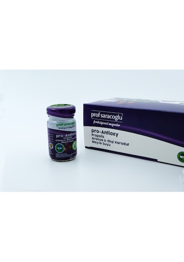 Prof Saracoglu Pro Antioxy Propolis Aronya Ekşi Karadut Shut 5 Meyve Suyu 60 ML