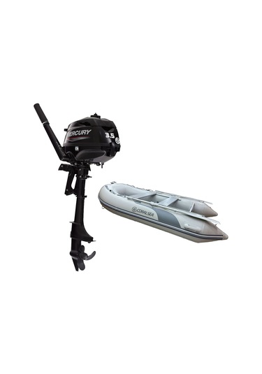 Coralsea 290 Ahşap Tabanlı Şişme Bot + Mercury 3.5 Hp Deniz Motoru