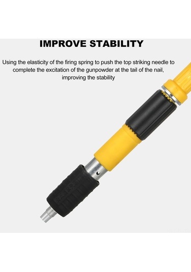 Pazly Alet Duvar Sabitleme Aracı Yüksek Basınçlı Çivi Tabancası Güç Ayarlanabilir Ahşap İşleme Çimento Duvar