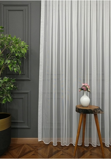 Evdepo Home Kullanıma Hazır Vual Tül Perde (540662467)