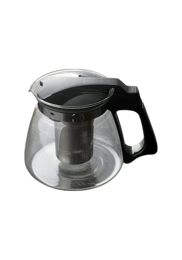 Süzgeçli Cam Demlik 1100 Ml Şeffaf