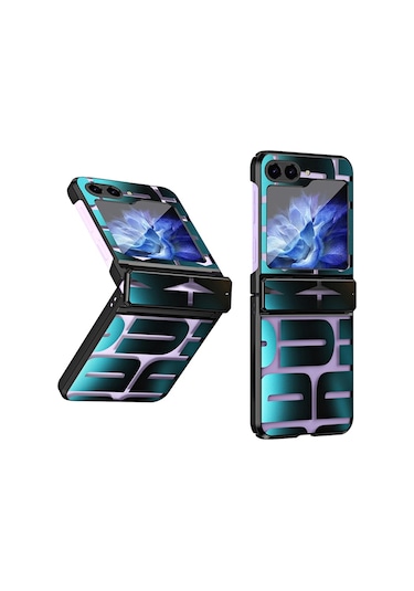 Samsung Galaxy Uyumlu Z Flip5 5g Kılıf Galvanik Pc Telefon Kılıfı İçin