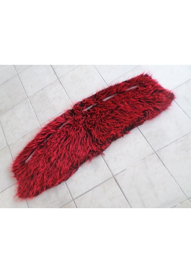 Doblo Uyumlu Torpido Örtüsü Peluş Kumaş Kırmızı Siyah 2000-2009
