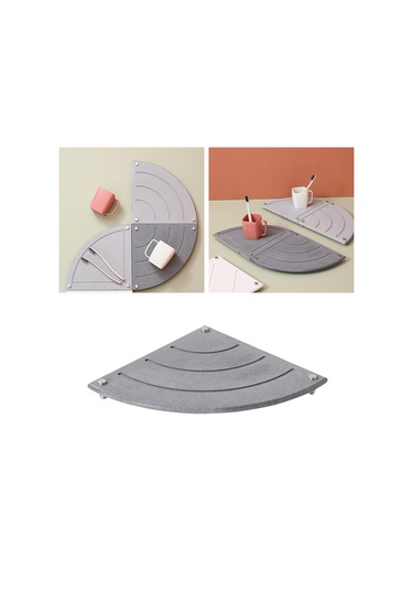 Suntek Ana Evye Kaymaz Banyo Ve Mutfak Için Koyu-gri-yuvarlak Koyu Gri Yuvarlak