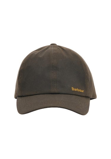 Barbour Belsay Waxed Sports Kep Ol75 Olive Yeşil