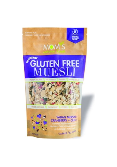 Mom's Glutensiz Yaban Mersini Cranberry Çilekli Müsli 300 G