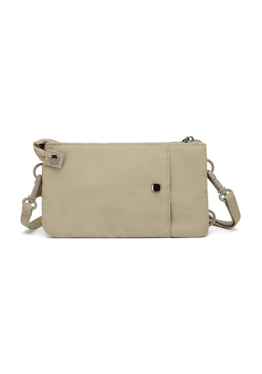 Smart Bags Mikro Poly Kumaş Uzun Askılı Kadın Cüzdanı 3343 Vizon