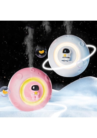 Sones K-1101 Astronot Otomatik Zamanlayıcı Akıllı Aromaterapi Makinesi Küçük Gece Lambasıyla