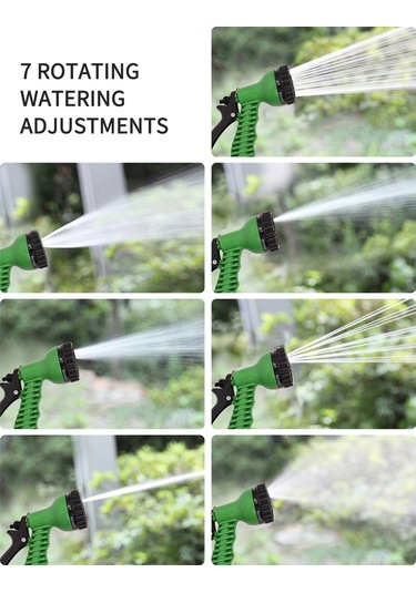 Yifomall 7 Fonksiyonlu Araba Yıkama Ve Bahçe Sulama Basınçlı Hortum Başlığı - Mavi