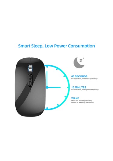 Monyee M103 Sessiz Tasarım, 3 Dpı Ayarlı, 500mah Pil İle Taşınabilir Kablosuz Fare Lazer