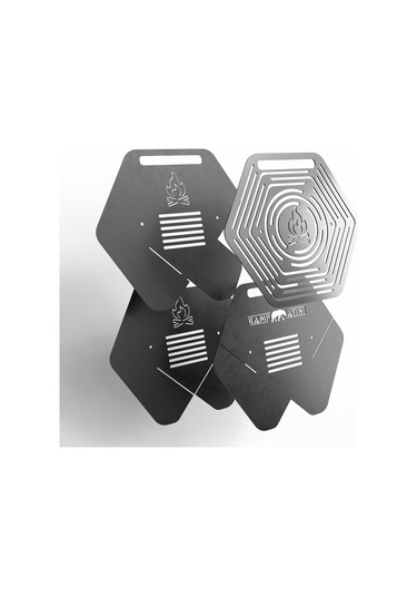 Kamp Ayısı Campytri Grill Çantalı Katlanabilir Bushcraft Mangal