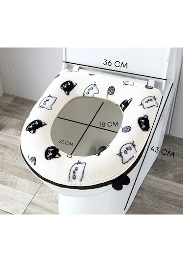 Shalabelle Tuvalet İçin Yumuşak Oturma Kılıfı 310585373 Beyaz