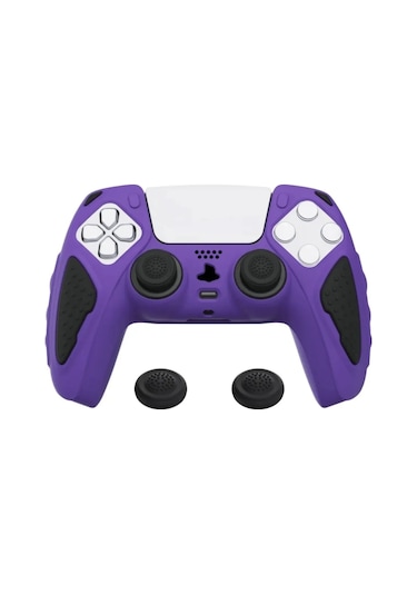 Ps5 Joystick Kol Silikon Kılıf Analog Koruyucu Set Mor