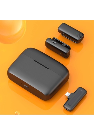 Mini Kablosuz Yaka Mikrofonları Tak Ve Çalıştır Gürültü Azaltma