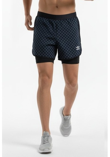 Umbro Iconic Unisex Taytlı Şort/antrenman Şortu - Ve0052 Siyah