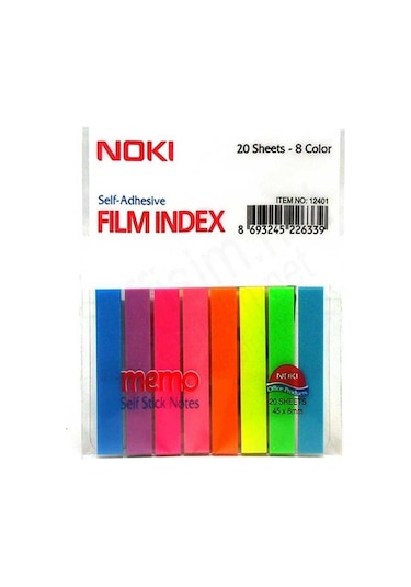 Noki 12401 Memo Film İndex İşaret Bantı 8 Renk