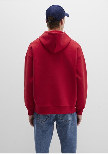 Mavi - Mavi Logo Baskılı Kırmızı Sweatshirt 067149-70464 Kırmızı (555249453) Kırmızı