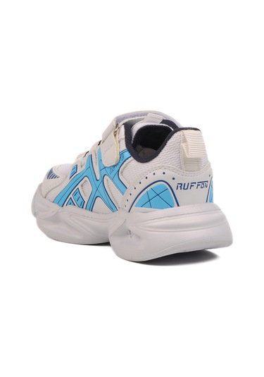 Beyaz Lacivert Cırtlı Fileli Hafif Unisex Çocuk Spor Ayakkabı 2351 P Beyaz-lacivert Beyaz - Lacivert
