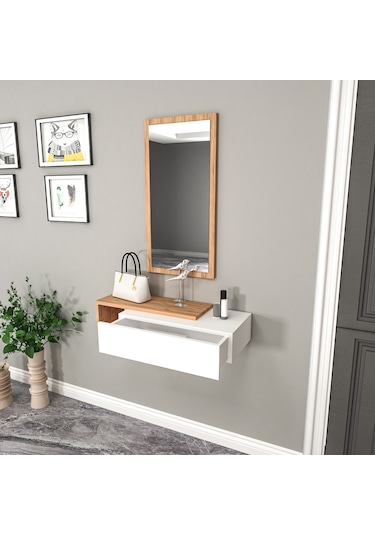 Arnetti Vien Aynalı Çekmeceli Dresuar Atlantik Çam Beyaz Atlantik Çam - Beyaz