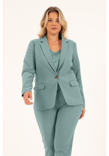 Astarlı Blazer Ceket-mint Mint Yeşili