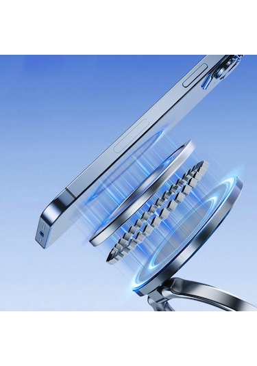 Noktaks - Telefon Tutucu T28 Vakum Özellikli 360 Derece Dönebilen Magnetik Telefon Tutucu - Beyaz T36060