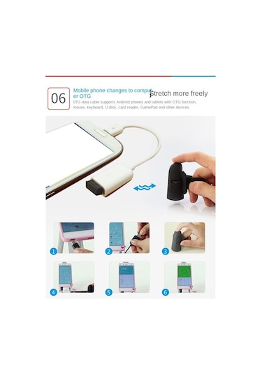 Mufunye 2.4g Kablosuz Ergonomik Mini Optik İz Topu Fare - Taşınabilir Siyah