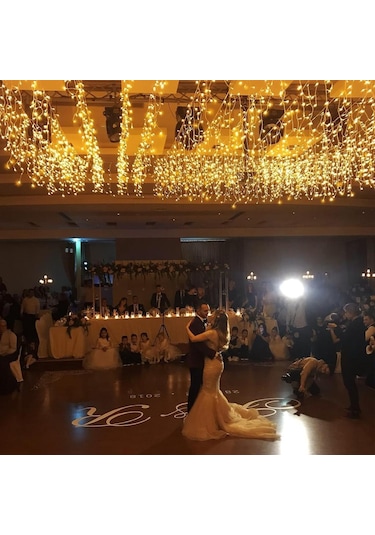 3 Metrelik Sarkıt Led Işık, 96 Ledli, Günışğı Fişli Eklenebilir Model Yılbaşı Perde Led Işığı