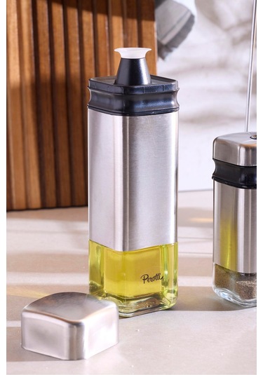 Cubıc 4'lü Standlı Yağlık-sirkelik Takımı Seffaf Şeffaf