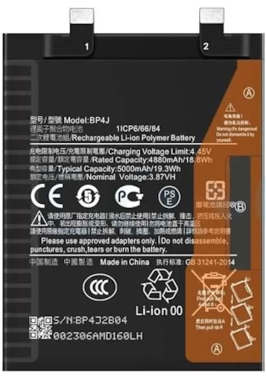 Xiaomi Redmi Note 12 Pro Plus Bp4j Pil Batarya