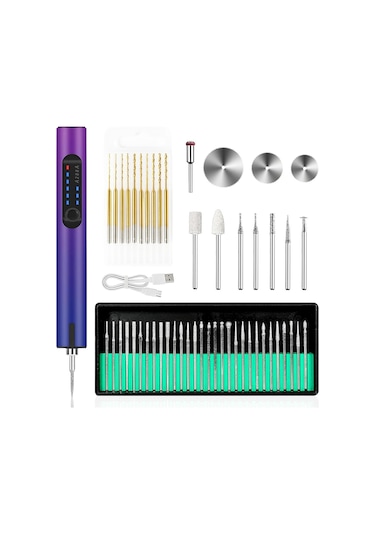 Şarj Edilebilir Gravür Kalem Gravür Makinesi, Takı Yapımı İçin Kendin Yap El Matkabı