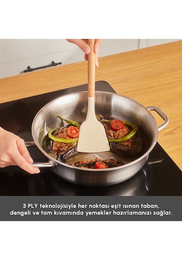 Karaca Power Steel 316+ 3ply Spirit İndüksiyon Tabanlı 8 Parça Çelik Tencere Seti Gümüş