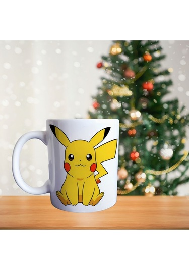Pikachu Porselen Kupa 690 Beyaz