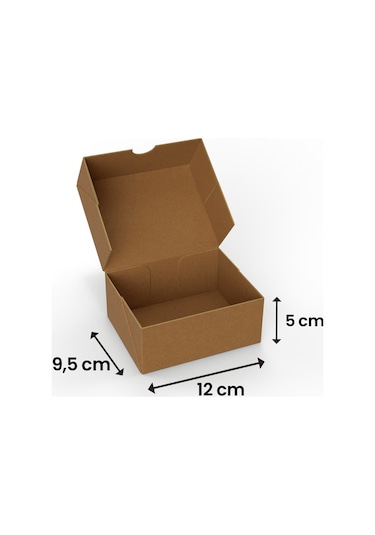 12x9,5x5 - 100 Adet Kesimli Kutu - Internet Ve Kargo Kutusu 100 Adet
