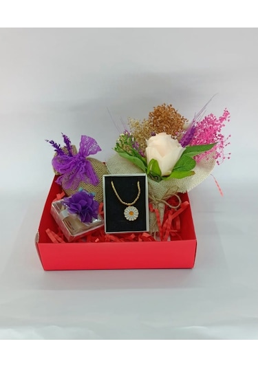 Çiçeklihediye Anneler Günü, Sevgililer Günü, Doğum Günü Hediyesi Papatya Kolye