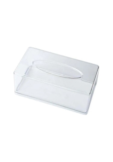 Şeffaf-şeffaf Doku Kutusu Peçetelik Oturma Odası Ev Düzenleyici Kağıt Dispenseri