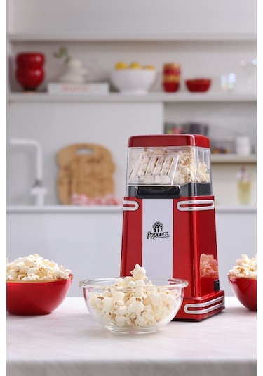 Cookplus Retro Küçük Mısır Patlatma Makinesi