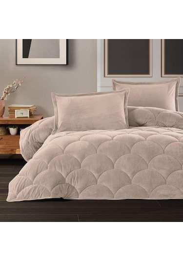 Clasy Wellfsoft Tek Kişilik Yorgan Fluffy V8 Açık Bej