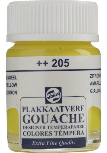Talens Guaj Boya Cam Şişe 16Ml 205 Lemon Yellow Sarı