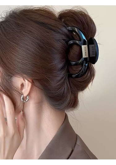 Symbol Saç Tokası Büyük Krab Büyük Saç Tokası Krab 195068304 Siyah