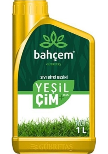 Gübretaş Bahçem Yeşil Çim Plus Sıvı Bitki Besini 1Lt