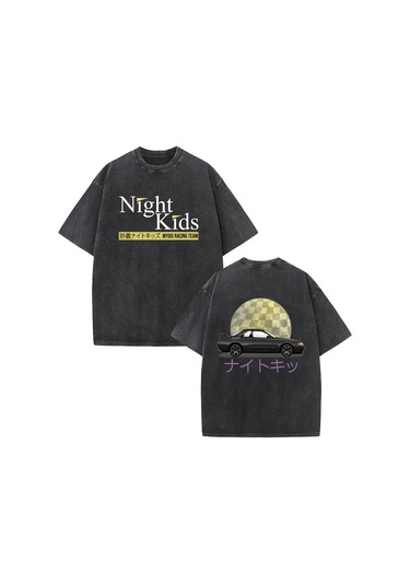 Dshztooma Vintage Kısa Kollu Anime Drift Ae86 Yarış Araba T-shirt Takumi Fujiwara Jdmfildişierkek Fildişi