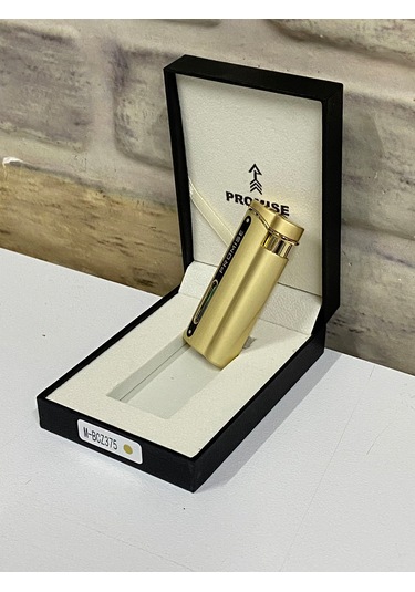 Promise Marka Sarı Gold Renk Gaz Göstergeli Gazlı Kişiye Özel Çak