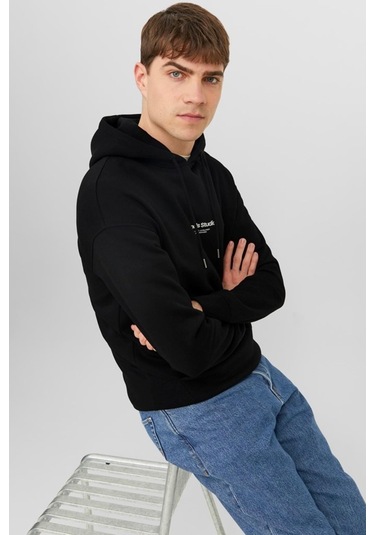Jack&jones Jorvesterbro Sweat Hood Noos Siyah 001