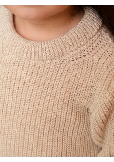 Djaza Kids Çocuklar İçin Örme Oversize Kazak 292470484 Bej