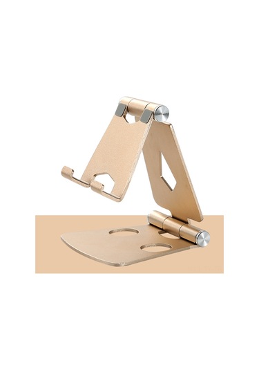 Teltree Z16 Çift Katlanır Alüminyum Telefon Tutucu - Taşınabilir Ve Ayarlanabilir Stand, Anti-kayma Tabanlı