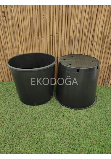 Üretim Saksısı 18,5 Lt Siyah Saksı Fidan Bitki Saksıları Adet Seç (508158513)
