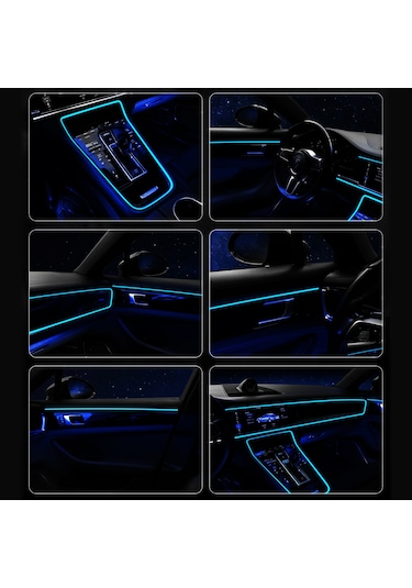 Suofeng Oto Işık Şeridi Yeşil Renk 5v Usb Doğrudan Tak 5 Metre Uzunlukta Tek Tel Kontrol Sistemi Pil Gerektirmez Yeşil