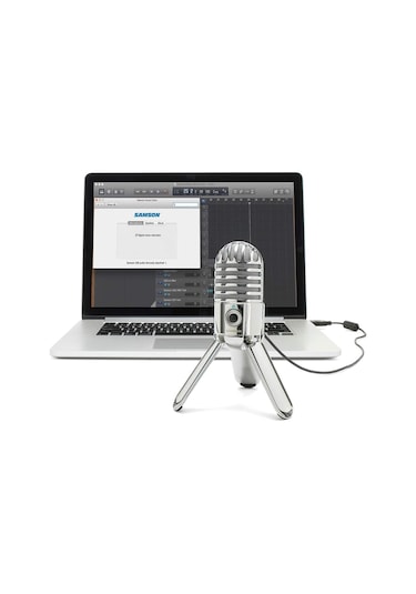 Meteor Mic Usb Mikrofon, Taşınabilir Stüdyo Kondansatör Mikrofonu, Chrome