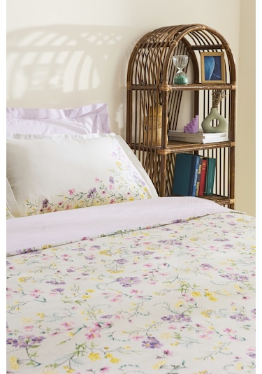 Karaca Home Eliana %100 Pamuk Çift Kişilik Nevresim Takımı Lila LILA