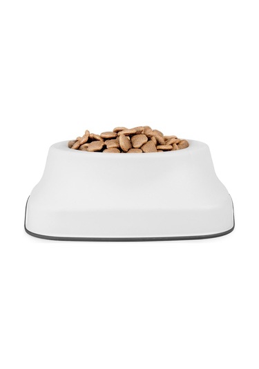 Pribor Kedi Köpek Mama Ve Su Kabı 2 Lt Silikon Kaydırmaz Taban Beyaz